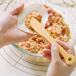 树可猫咪包饺子挖馅勺家用硅胶馄饨水饺云吞包子挑料勺子搅拌工具