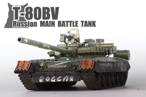 1/35小号手05566俄罗斯T80BV主战坦克成品装甲战争模型代工包板件