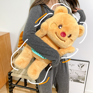 泰国黄油小熊玩偶公仔布娃娃女孩抱着睡觉专用儿童男可爱毛绒玩具