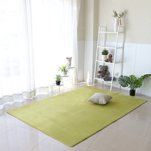 日式简约珊瑚绒地毯客厅茶几沙发地垫家用房间卧室床边满铺进门垫