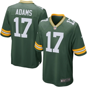 刺绣球衣绿湾包装工队Green Bay Packers 17号 Davante Adams球服