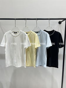 YYDS欧洲站欧货女装PH23代购2024春季新款珍珠圆领短袖T恤