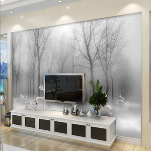 3D电视背景墙壁纸影视墙客厅壁纸8D壁画布现代简约北欧风格装饰