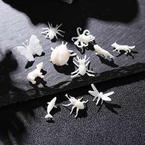 3D打印微景观八爪鱼章鱼狼狐狸鲸鱼海洋生物模型水晶滴胶配件材料