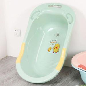 儿童洗澡盆长方形1一3岁婴儿浴盆宝宝初生宝宝加厚大号家用可坐躺