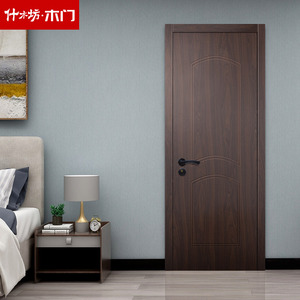 什木坊木门房间门美式简约实木复合免漆北欧卧室门房门套装门定制