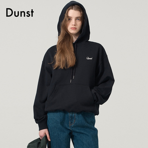 Dunst2024春季新品中性经典小标连帽卫衣休闲运动服上衣UDTS4A109