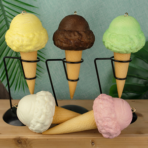 仿真轻PU冰淇淋模型可悬挂假冰激凌甜筒装饰拍摄道具摆设橱窗展示