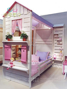 儿童房床 梦幻房子床 组合树屋床 多功能女孩床女童床公主床