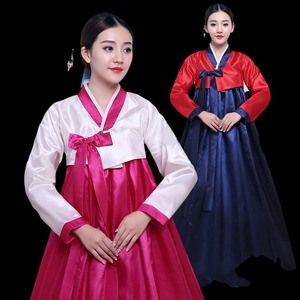 朝鲜族舞蹈服装演出服女成人民族延吉韩服裙子扇子舞服饰女装套装