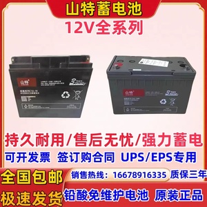 山特蓄电池C12-38 12V26AH C12-65 C12-100 12V18不间断UPS电源7