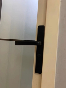 .卫生间窄面板无钥匙单舌黑色浴室门锁门框窄边门框阳台厕所极窄
