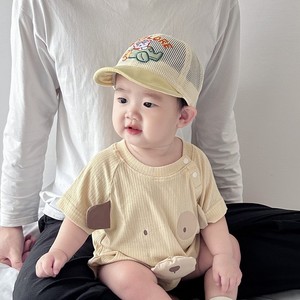 婴儿帽子夏季薄款小童男孩网格鸭舌帽软帽沿男宝宝夏天防晒遮阳帽