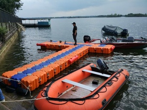 塑料浮筒水上浮筒码头浮桥 浮动摩托艇游艇泊位钓鱼平台浮筒浮箱