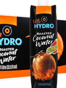 海卓HYDRO碳烤椰子水1L 整件 越南进口新鲜浓碳烤味果汁饮料商用