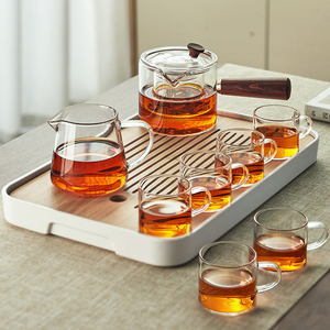 忆壶茶玻璃茶具套装茶壶功夫茶家用会客茶杯简约茶台办公泡茶整套