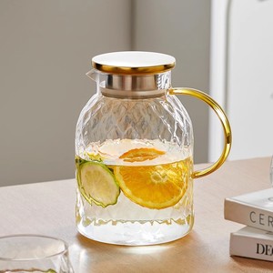 冷水壶玻璃耐高温家用大容量凉水杯壶套装耐热凉白开茶壶套装