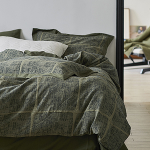 美式复古风丨四件套全棉纯棉2024新款绿色床单被套春秋季床上用品