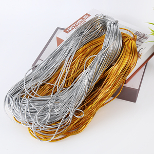金色银色无弹吊牌绳子3mmDIY手工节日礼物包装包芯系带装饰绳辅料