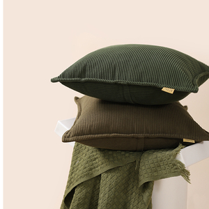 高端绿色大抱枕头套不含芯客厅沙发靠垫轻奢高级感靠枕床头靠背垫