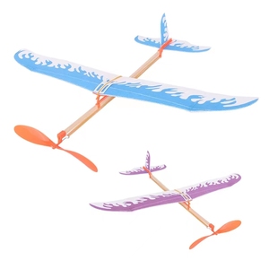 雷鸟橡皮筋动力飞机航模幼儿园DIY拼装模型中小学生创客竞赛作品