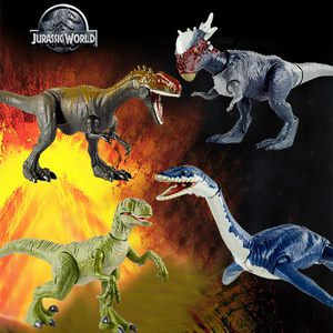 美泰侏罗纪竞技对战恐龙模型迅猛龙布鲁关节可动男孩玩具GCR54