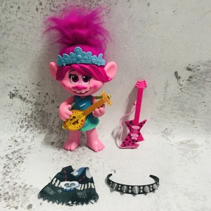正版散货魔发精灵音乐娃娃Trolls世界巡回演唱会摇滚音乐女孩玩偶