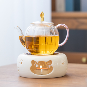 暖茶温茶炉小茶壶公道杯保温蜡烛煮茶炉加热茶底座温茶器烤橘子