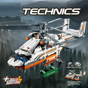 科技系列双旋翼运输直升机42052高难度拼装乐高中国积木玩具20002