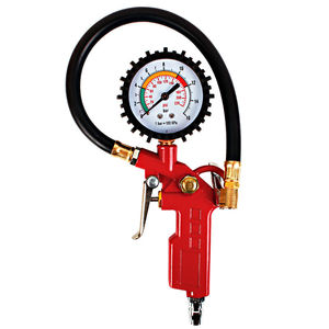 酷莱普指针胎压表轮胎胎压计可放气车充气表用压力表KLP-86005红