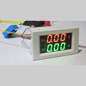 两线直流电压电流双表 数显霍尔电流表 数字电压测试仪5-100V300V