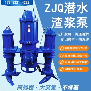 ZJQ潜水立式抽沙泵150ZJQ河道清淤污泥泵搅拌泥浆泵船用渣浆泵煤