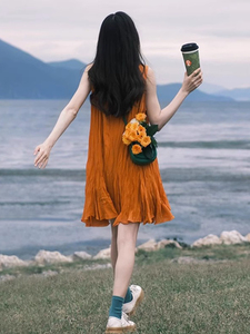 海边度假连衣裙三亚沙滩云南大理丽江旅游新疆穿搭拍照衣服超仙女