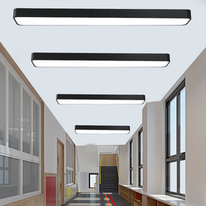 定制长方形餐厅走廊吊灯LED现代简约店铺商业照明工程长条办公灯
