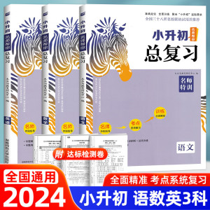 正版木头马小升初名师帮你总复习 语文 数学 英语全套3册全国通用 名校推荐小升初必刷专题 名师考点解析知识技能专项训练题