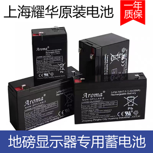 上海耀华XK3190-A12+E原装电池A9地磅电池12v7AH6v10AH电瓶6V4AH