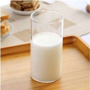 简约圆形直筒玻璃杯 耐热高硼硅玻璃杯 冷饮杯直杯牛奶杯子