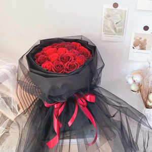 玫瑰香皂花花束diy材料包装纸自制手工花艺创意礼物品送女友母亲