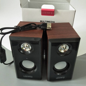 爆款D092木质小音箱低音炮USB音响台式机笔记本电脑配件工厂促销