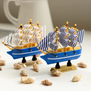 帆船蛋糕装饰摆件一帆风顺扬帆起航生日插件毕业季帆船甜品装扮