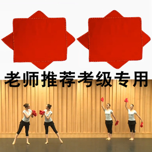 中国舞蹈家协会考级道具五级农家小女孩舞蹈手绢花安徽花鼓灯四级