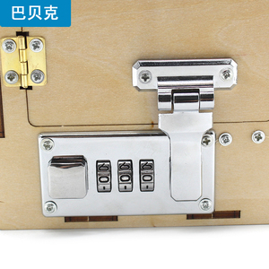 木板木箱柜子上锁配件箱门密码锁DIY手工制作用材料