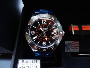 全新瑞士HAMILTON汉密尔顿卡其H76755131双表带男士机械腕表手表