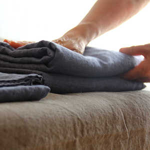 麻十 100汉麻平纹/斜纹/色织床单 床笠 枕套 被罩 单品