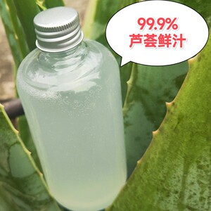 巨纯300ML99.9%库拉索芦荟原汁补水保湿非纯露爽肤水无水芦荟原液