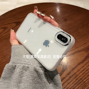 适用苹果X手机壳iPhoneXSmax厚边XR防摔iPhone10透明xmas硅胶套xmax带镜头膜ix全包边rx简约xa男xsxmax女ipx