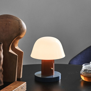 丹麦设计师Setago蘑菇充电台灯卧室床头触摸可调光便携氛围小夜灯