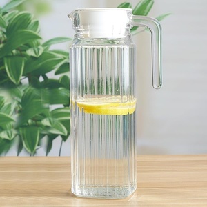 。耐热常温1L大容量开水瓶玻璃盛水壶加厚晾热水扎杯凉水杯冷水壶