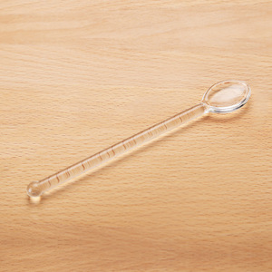 明尚德透明长柄玻璃勺子高颜值餐具 搅拌棒咖啡勺吸管小礼品