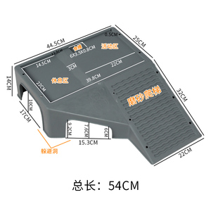 乌龟晒台爬台龟箱爬梯乌龟浮台龟缸造景带沙盘晒背台大型爬坡躲避